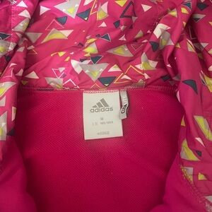 Adidas Pink and Yellow Patterned Jacket